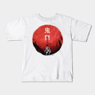 Muzan Curse:Demon Slayer:Kimetsu No Yaiba Kids T-Shirt